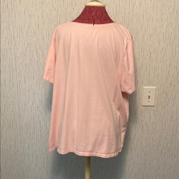 Women’s Floral Pink Laura Scott 3x Top with Design - Picture 4 of 7